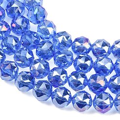 Transparentes perles de verre de galvanoplastie brins&nbsp;EGLA-N002-34C-B14