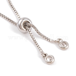 Knotengestell-Beschichtung Messing-Box-Kettenschieber-Armbänder&nbsp;BJEW-S148-01P