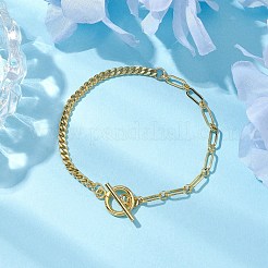 Chaînes de trombones en laiton et bracelets de chaînes de trombones pour femmes&nbsp;BJEW-JB10402