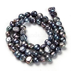 Brins de perles de culture d'eau douce naturelles&nbsp;PEAR-L033-45G