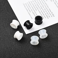 6pcs 3 Farben Riemenscheibe Silikon Ohr Messgeräte Fleisch Tunnel Stecker&nbsp;FIND-YW0001-18D
