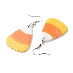 Halloween Candy Corn Acryl-Ohrhänger für Frauen&nbsp;EJEW-JE05906
