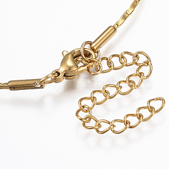 Boston-Gliederkettenarmbänder aus 304 Edelstahl&nbsp;X-BJEW-K172-26G