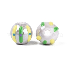 Porcelaine à la main des perles en céramique&nbsp;PORC-Q005-03G