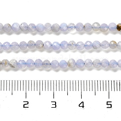 Chapelets de perles en agate avec dentelle bleue naturelle&nbsp;G-Z074-A01-01