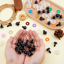 40 Set mit 10 Farben Plastikaugen für Puppen&nbsp;KY-FH0001-42B