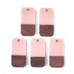 Pendentifs en bois de résine et de noyer&nbsp;RESI-S358-11-M