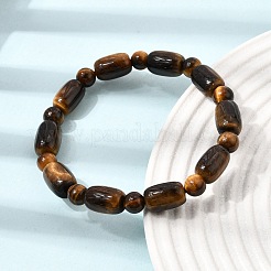 Natürliche Tigeraugen-Armbänder mit ovalen und runden Perlen&nbsp;GG-CBA3F02-13A