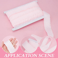 16.6 Yards Polyester-Spitzenband mit Rüschen&nbsp;DIY-ME0001-62A