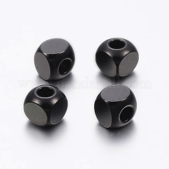 Ionenplattierung von Edelstahlperlen 304 (IP)&nbsp;STAS-F136-01B-6x6mm