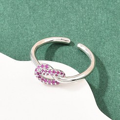Bagues en laiton avec zircone cubique de micro pave&nbsp;RJEW-C153-01P-03