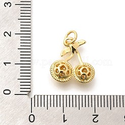 Messing micro pave klare zirkonia anhänger&nbsp;KK-L225-004G-03