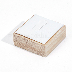 Espositori ad anello singolo in legno di bambù quadrato&nbsp;RDIS-WH20001-03B