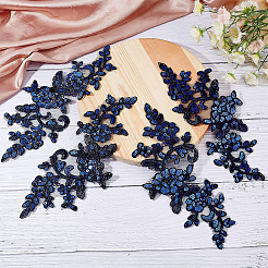 2 paire de feuilles en polyester&nbsp;DIY-GF0014-46D