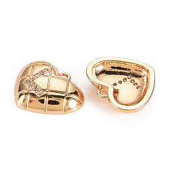 Pendentifs en laiton zircon cubique transparent&nbsp;KK-S360-144L-NF