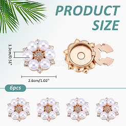 Boutons de manchette en alliage en strass&nbsp;FIND-WH0111-881