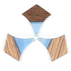 Colgantes de resina y madera de nogal&nbsp;RESI-S389-055B