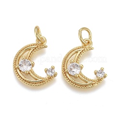 Messing micro pave klar zirkonia charme&nbsp;KK-F821-38G