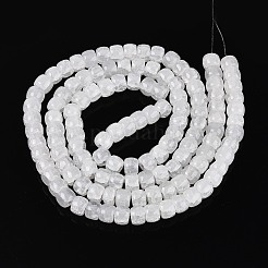 Perles de verre craquelé cuites au four&nbsp;DGLA-N019-02A-04