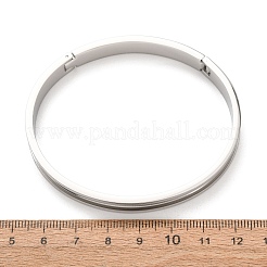 Base de bracelet rainurée en acier inoxydable 304&nbsp;SA-CBACA70-04P