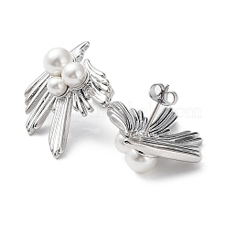Pendientes de botón de acero inoxidable 304&nbsp;LS-EJEW-C062-04P