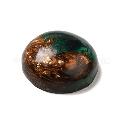 Cabochon in bronzite sintetica e malachite assemblati&nbsp;G-I339-08B