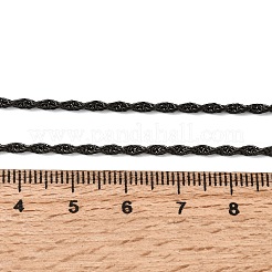 Collane unisex a catena a corda in acciaio inossidabile 304 da 2 mm&nbsp;NJEW-P395-16EB