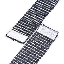 8 Reihe Plastik Strass Serviettenringe&nbsp;AJEW-D042-01C