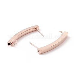 Componenti per orecchini a bottone in acciaio inossidabile 304&nbsp;STAS-P308-08RG