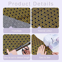 Tessuto in cotone in stile giapponese con motivo a squame di pesce per abbigliamento e arredamento&nbsp;DIY-CY0004-07