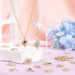 30 ciondolo in lega smaltata e strass a 3 colori&nbsp;FIND-TA0010-19