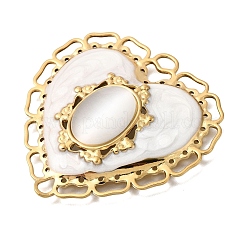 Grands pendentifs en acier inoxydable 304 émaillé&nbsp;STAS-E520-01A-G