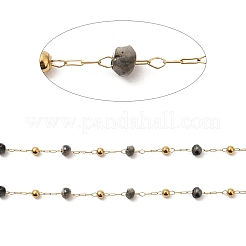 Chaînes de perles faites à la main en acier inoxydable 304&nbsp;CHS-P017-A03-G