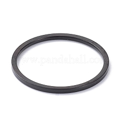 Anillo de dedo de cúpula lisa pulida de 1 mm para niña mujer&nbsp;LS-RJEW-C012-02D-EB