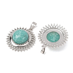 Pendentifs en amazonite naturelle&nbsp;GG-CBA0251-09C-P
