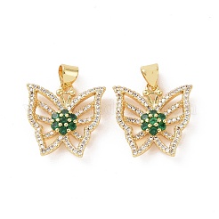 Ottone micro spianare pendenti zirconi&nbsp;ZIRC-I063-44G