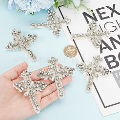 6 Stück Strass-Kreuzstickerei für Stoffaccessoires&nbsp;FIND-HY0003-81B