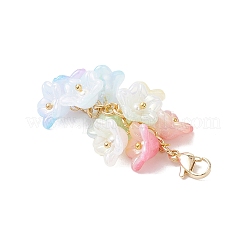 Decorazioni pendenti in acrilico floreale&nbsp;HJEW-TA00359