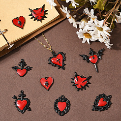 16 pendentif en alliage émaillé de style gothique&nbsp;PALLOY-SC0004-45B