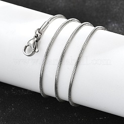 Collane a catena a serpente in acciaio inossidabile 304 anti-ossidazione&nbsp;NJEW-E122-32B
