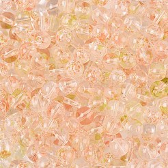Perles de verre transparentes de peinture de cuisson&nbsp;DGLA-T004-08H