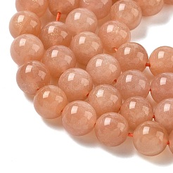 Natürliche sunstone Perlen Stränge&nbsp;G-J363-10-8mm