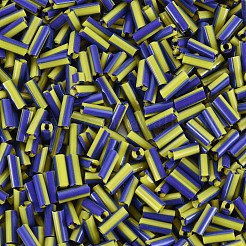 Undurchsichtige Farben zweifarbige Saatglas-Signalhornperlen&nbsp;SEED-T006-02B-03