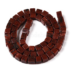 Rosso naturale perline di diaspro fili&nbsp;G-T139-6x6-12A