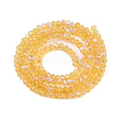FilI di perline in vetro placcato&nbsp;LS-EGLA-A044-T2mm-L03