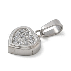Pendentifs en acier inoxydable 304 avec micro-pavé de zircone cubique et placage ionique (IP)&nbsp;STAS-Z107-02P-04