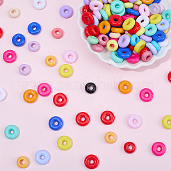 200pcs 2 Arten undurchsichtige Acrylperlen&nbsp;OACR-SP0002-06