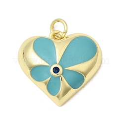 Colgante micropavé cubic zirconia de latón&nbsp;KK-H267-029G