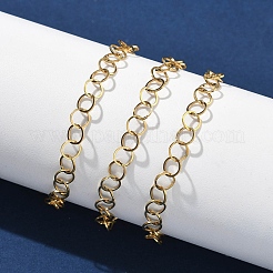Bracelets à chaînes rolo en acier inoxydable 304 pour femmes&nbsp;BJEW-U043-02G