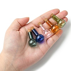 10 Stück 5 Farben Mini-Glasflaschen mit hohem Borosilikatgehalt&nbsp;GLAA-FS0001-71